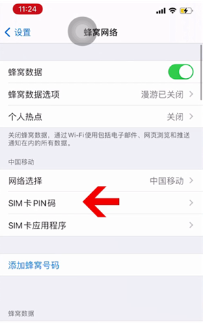 龙州苹果14维修网分享如何给iPhone14的SIM卡设置密码 