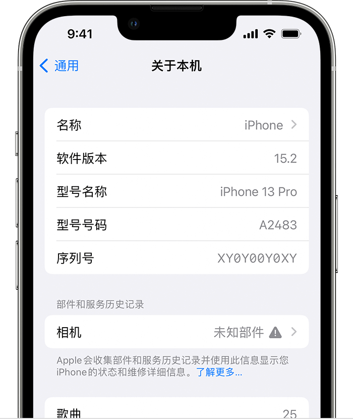 龙州苹果维修分享iPhone 出现提示相机“未知部件”是什么原因？ 